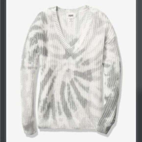 Pink Victorias Secret Knit Tie Dye Sweater - Picture 1 of 6